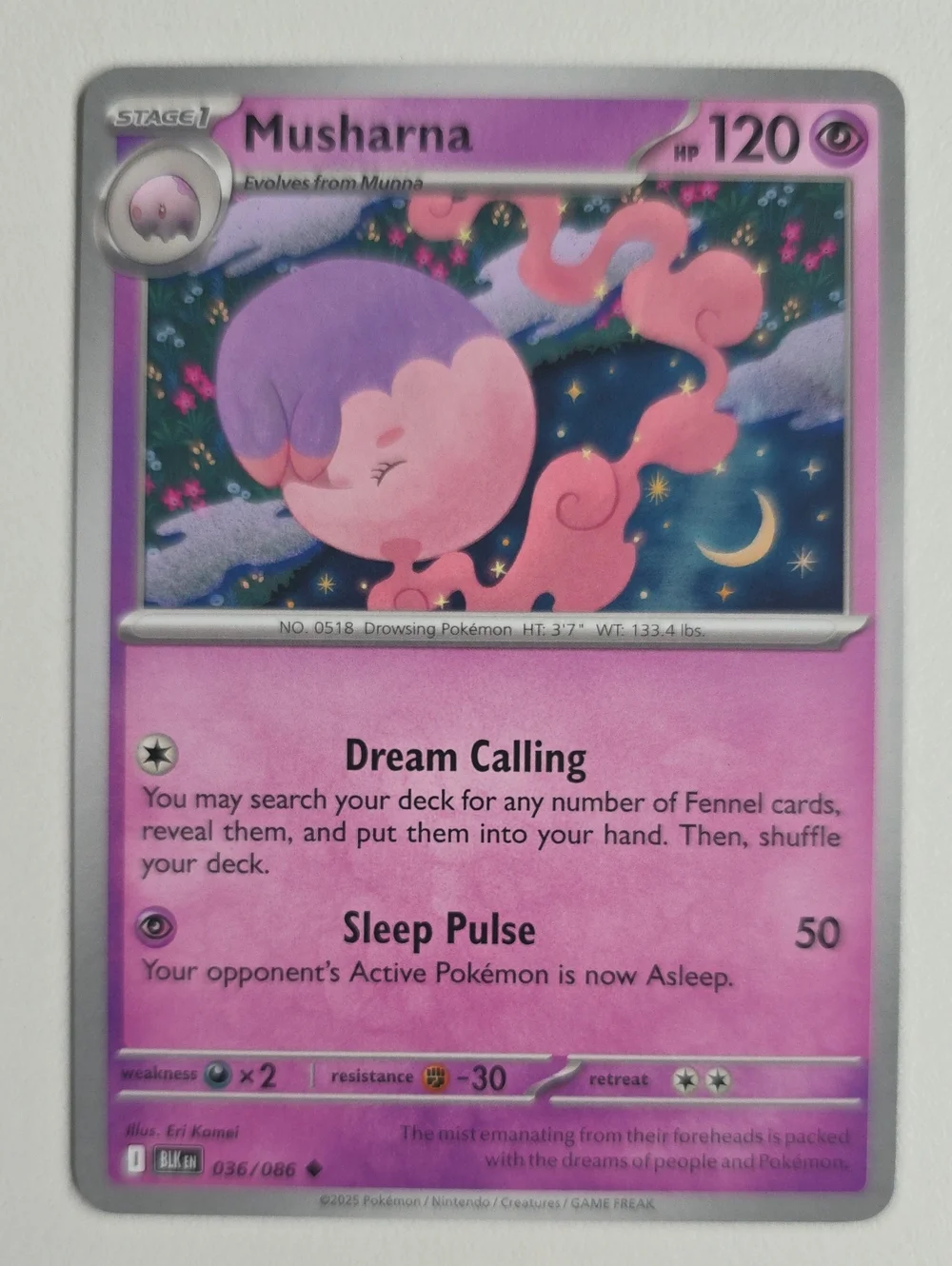 Pokemon Munna And Musharna Trading Cards